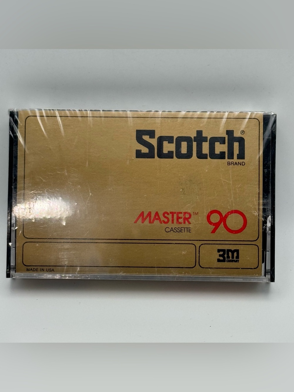 Vintage Scotch Master 90 Cassette Tape M-C-90 Sealed 3M Made in USA Blank Audio